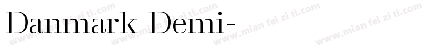 Danmark Demi字体转换